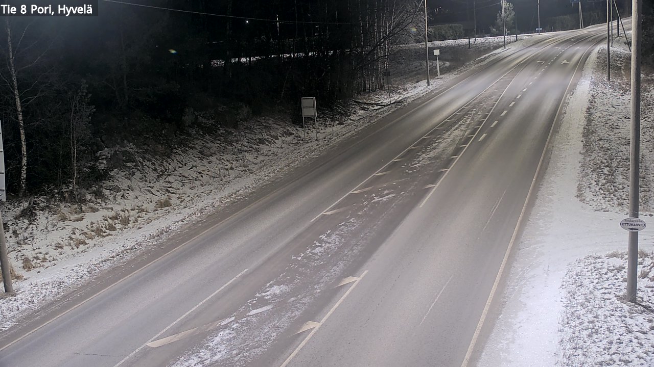 Kelikamerat Kuva Tie 8 Pori, Hyvelä, Pori, Satakunta