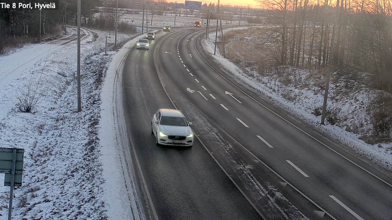 Weather Camera Image Road 8 Pori, Hyvelä, Pori, Satakunta