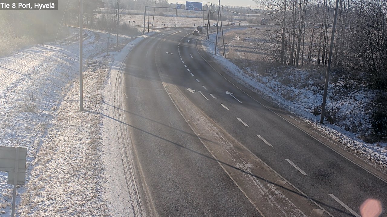 Kelikamerat Kuva Tie 8 Pori, Hyvelä, Pori, Satakunta