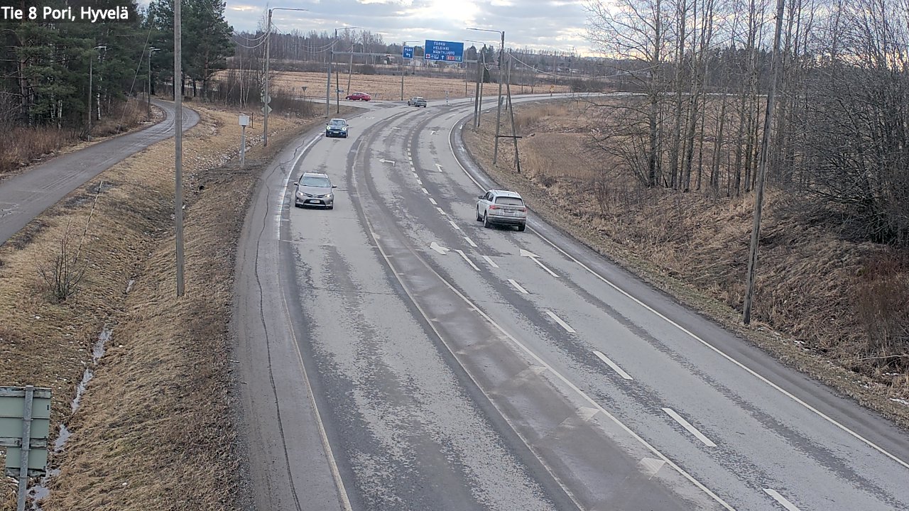 Kelikamerat Kuva Tie 8 Pori, Hyvelä, Pori, Satakunta