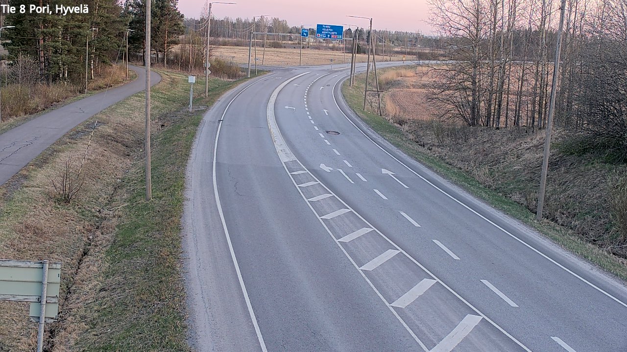 Kelikamerat Kuva Tie 8 Pori, Hyvelä, Pori, Satakunta
