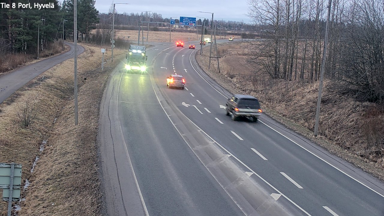 Kelikamerat Kuva Tie 8 Pori, Hyvelä, Pori, Satakunta