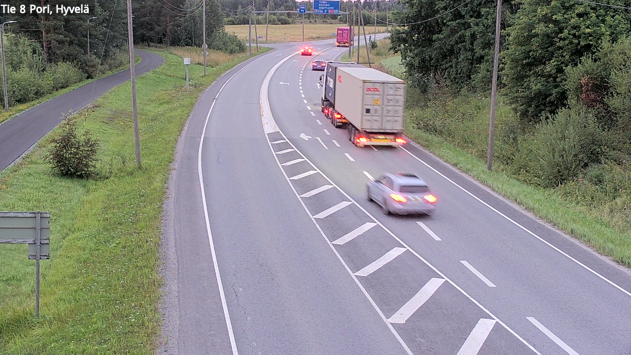 Kelikamerat Kuva Tie 8 Pori, Hyvelä, Pori, Satakunta
