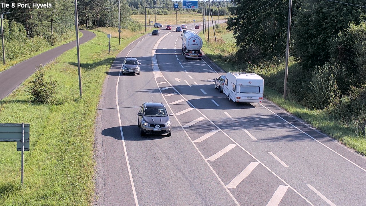 Kelikamerat Kuva Tie 8 Pori, Hyvelä, Pori, Satakunta