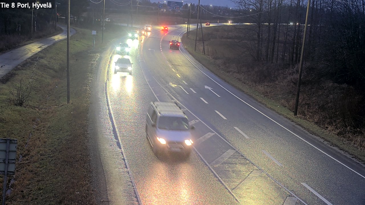 Weather Camera Image Road 8 Pori, Hyvelä, Pori, Satakunta