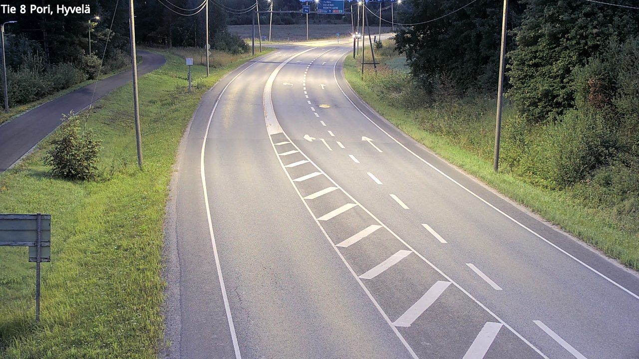 Kelikamerat Kuva Tie 8 Pori, Hyvelä, Pori, Satakunta