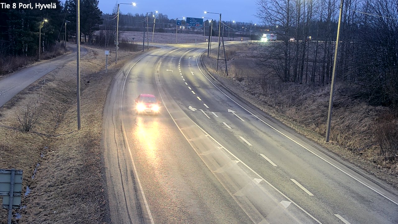 Weather Camera Image Road 8 Pori, Hyvelä, Pori, Satakunta