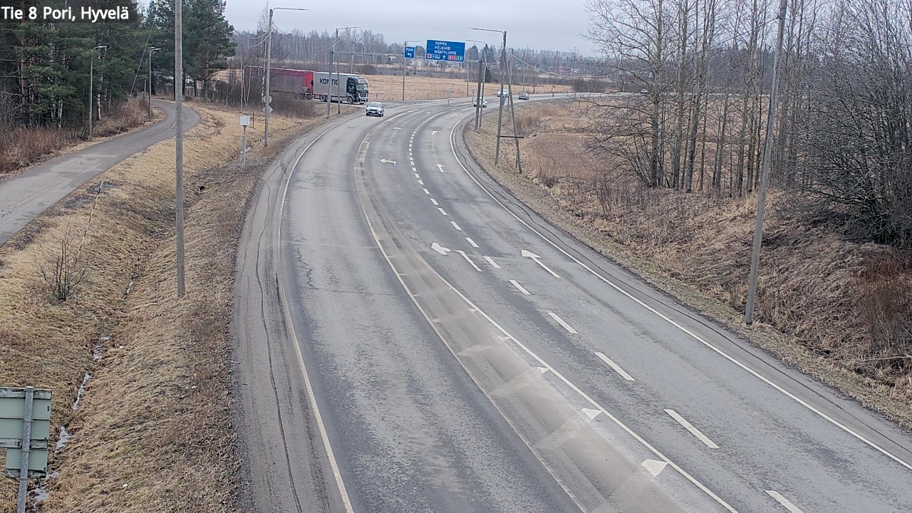 Weather Camera Image Road 8 Pori, Hyvelä, Pori, Satakunta