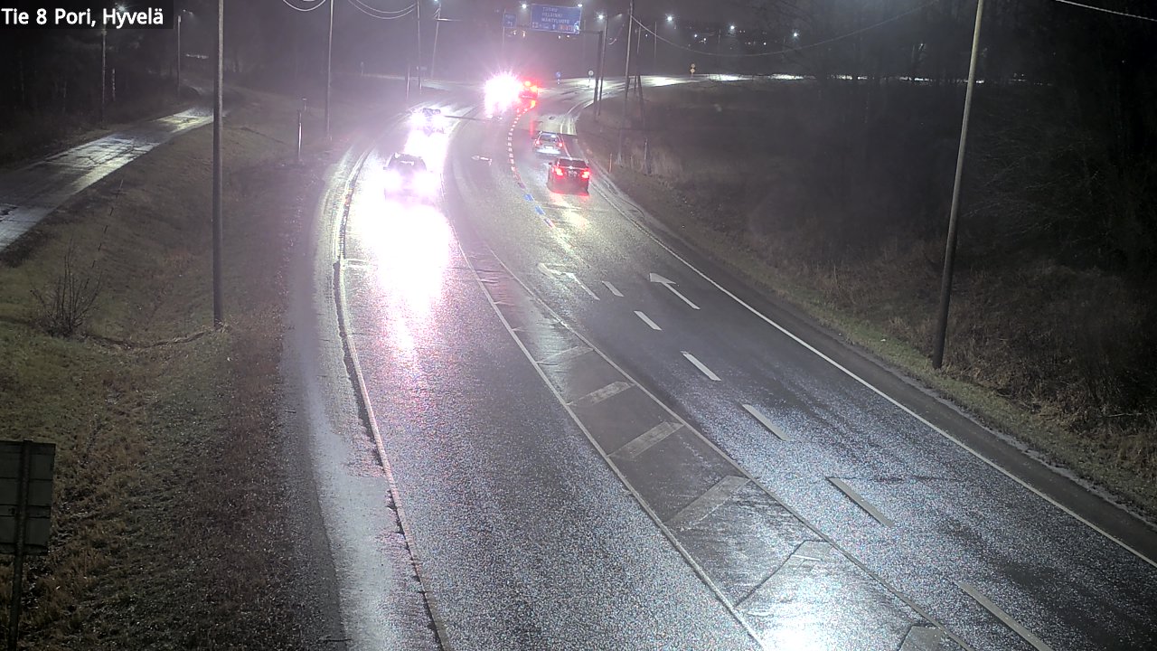 Weather Camera Image Road 8 Pori, Hyvelä, Pori, Satakunta