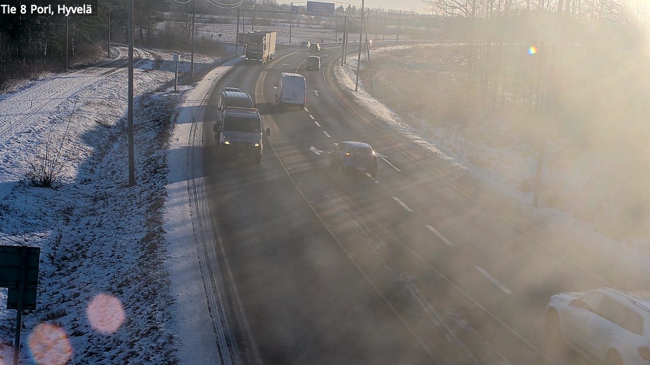 Weather Camera Image Road 8 Pori, Hyvelä, Pori, Satakunta