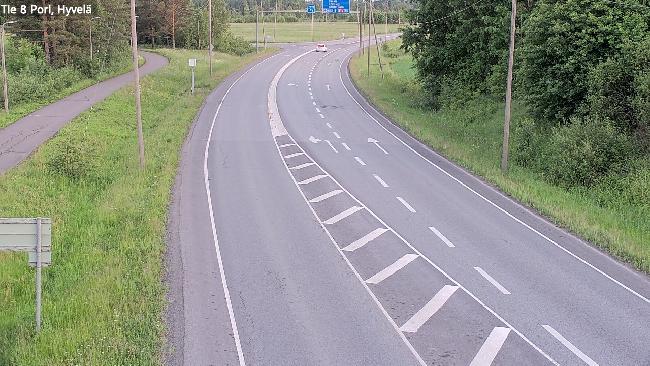 Kelikamerat Kuva Tie 8 Pori, Hyvelä, Pori, Satakunta