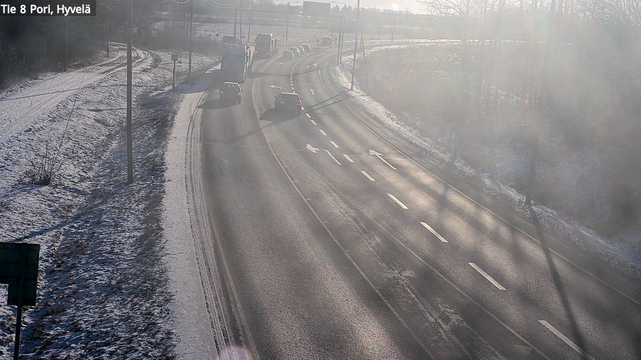 Kelikamerat Kuva Tie 8 Pori, Hyvelä, Pori, Satakunta