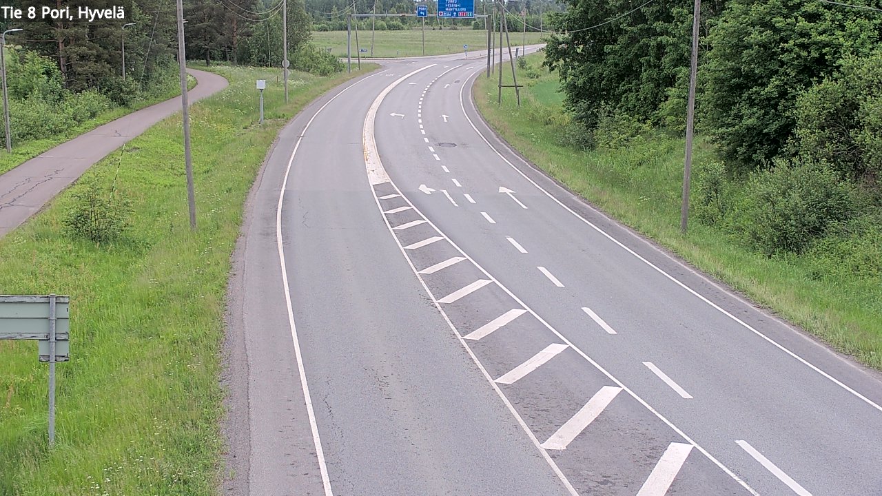 Kelikamerat Kuva Tie 8 Pori, Hyvelä, Pori, Satakunta