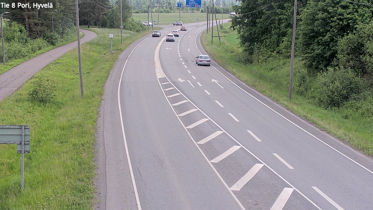 Kelikamerat Kuva Tie 8 Pori, Hyvelä, Pori, Satakunta