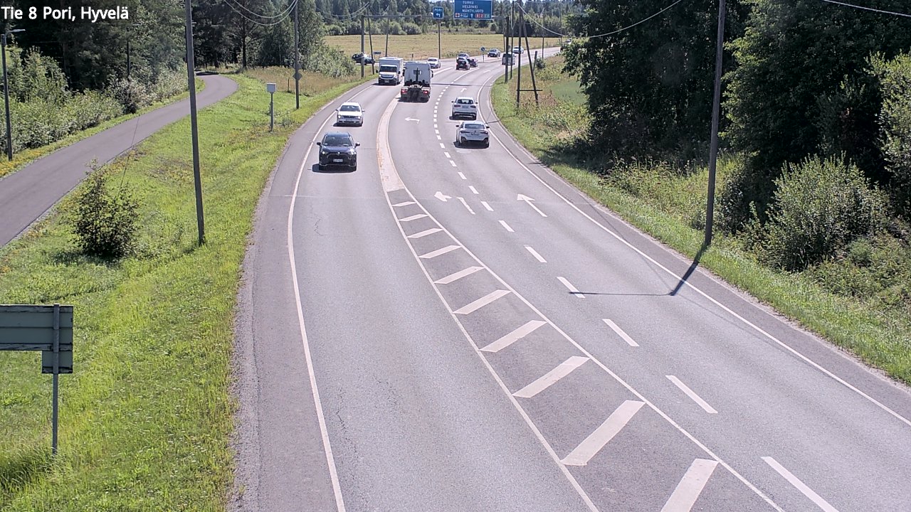 Kelikamerat Kuva Tie 8 Pori, Hyvelä, Pori, Satakunta