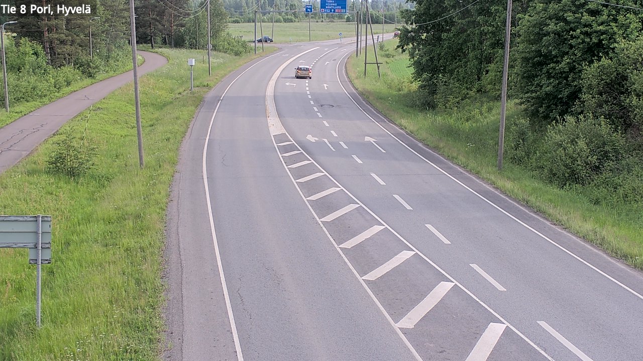 Kelikamerat Kuva Tie 8 Pori, Hyvelä, Pori, Satakunta