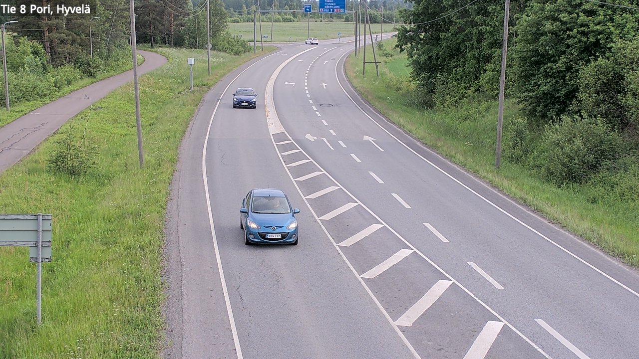 Kelikamerat Kuva Tie 8 Pori, Hyvelä, Pori, Satakunta