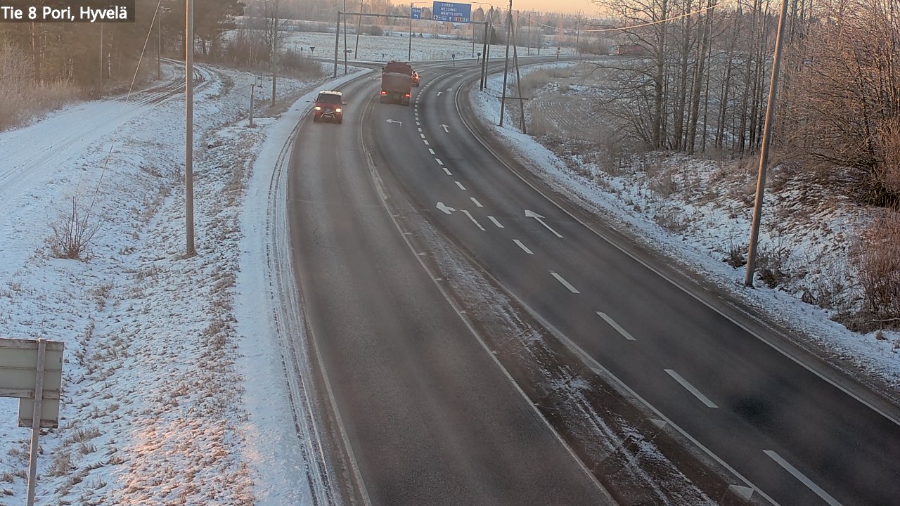 Kelikamerat Kuva Tie 8 Pori, Hyvelä, Pori, Satakunta