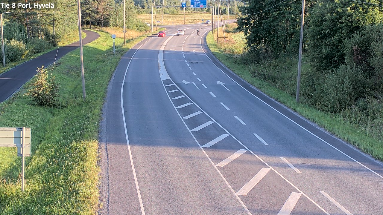 Kelikamerat Kuva Tie 8 Pori, Hyvelä, Pori, Satakunta