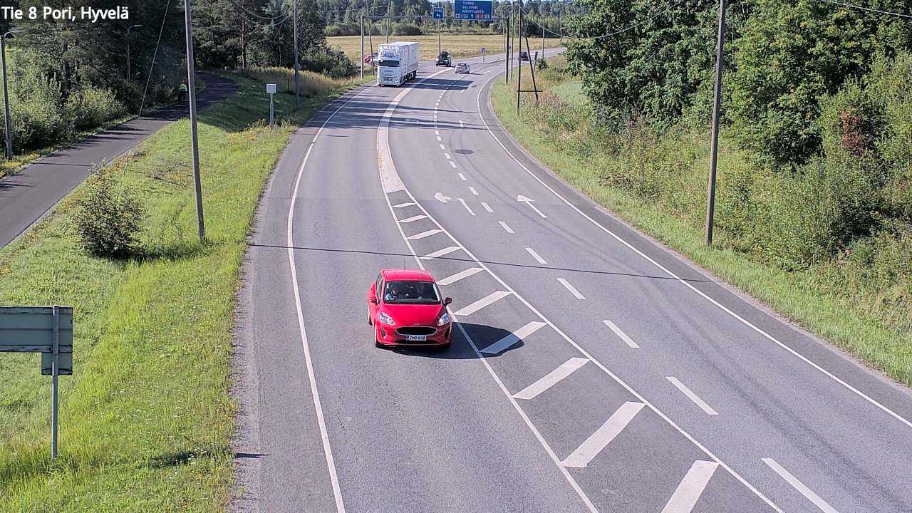Kelikamerat Kuva Tie 8 Pori, Hyvelä, Pori, Satakunta
