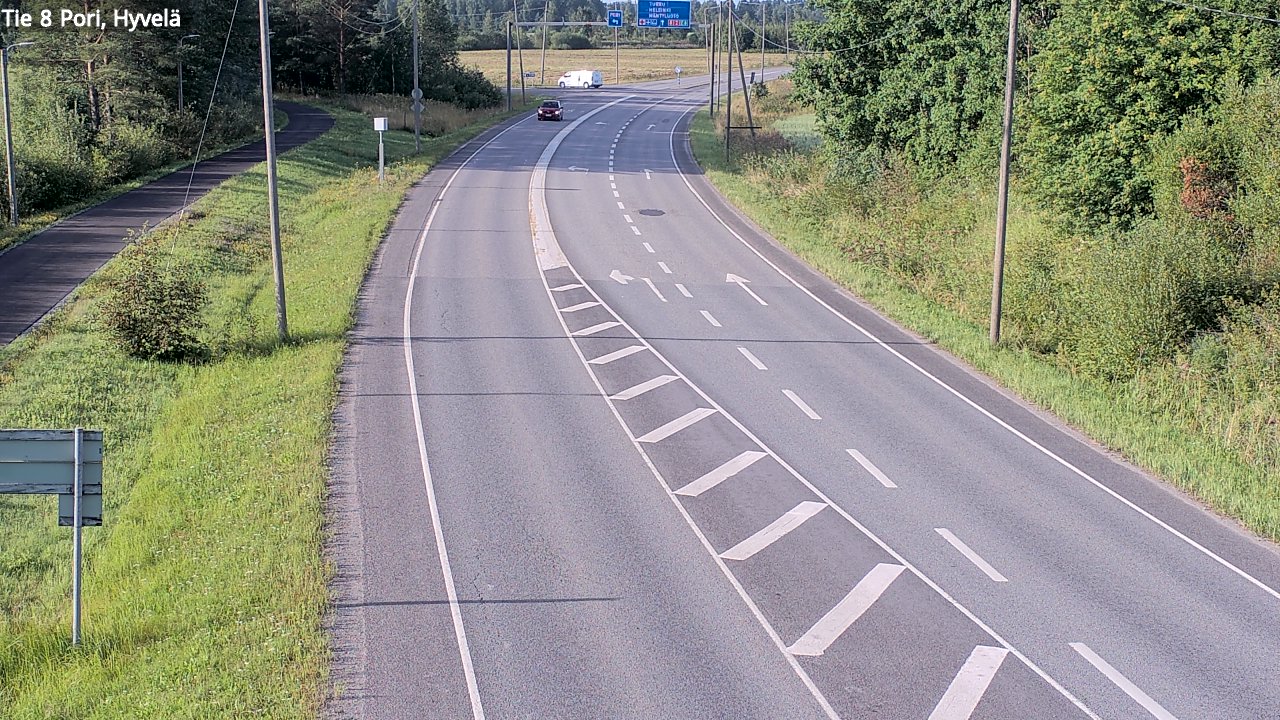 Kelikamerat Kuva Tie 8 Pori, Hyvelä, Pori, Satakunta