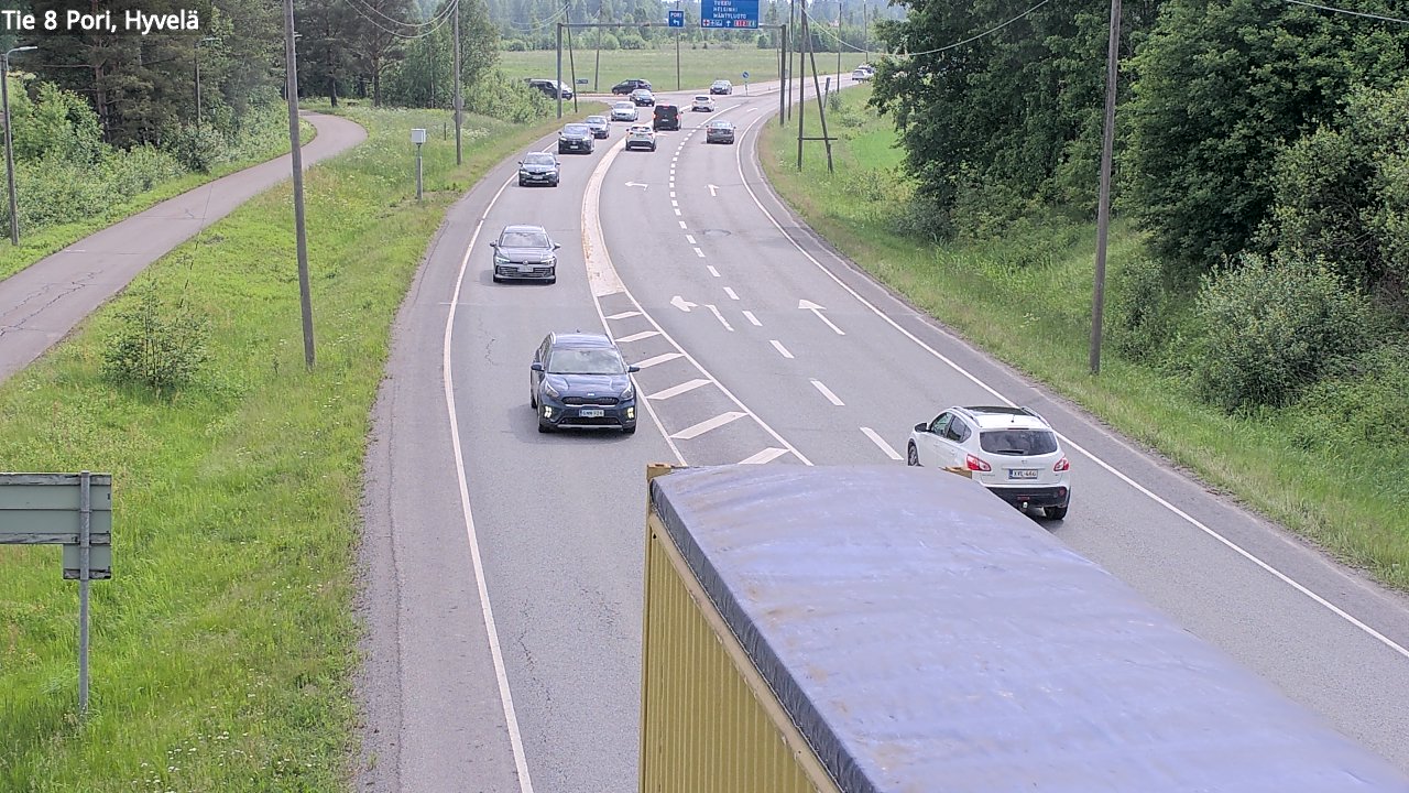 Kelikamerat Kuva Tie 8 Pori, Hyvelä, Pori, Satakunta