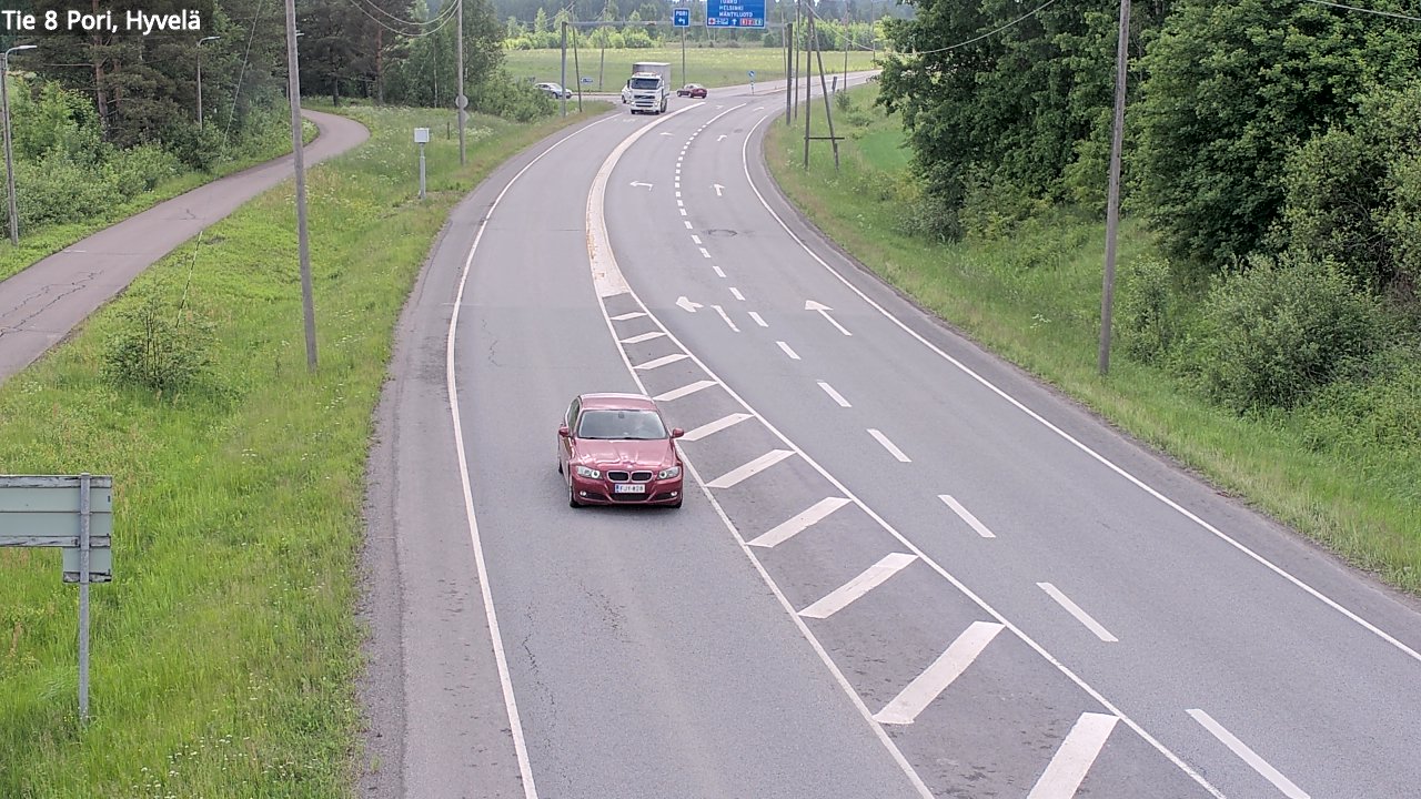 Kelikamerat Kuva Tie 8 Pori, Hyvelä, Pori, Satakunta