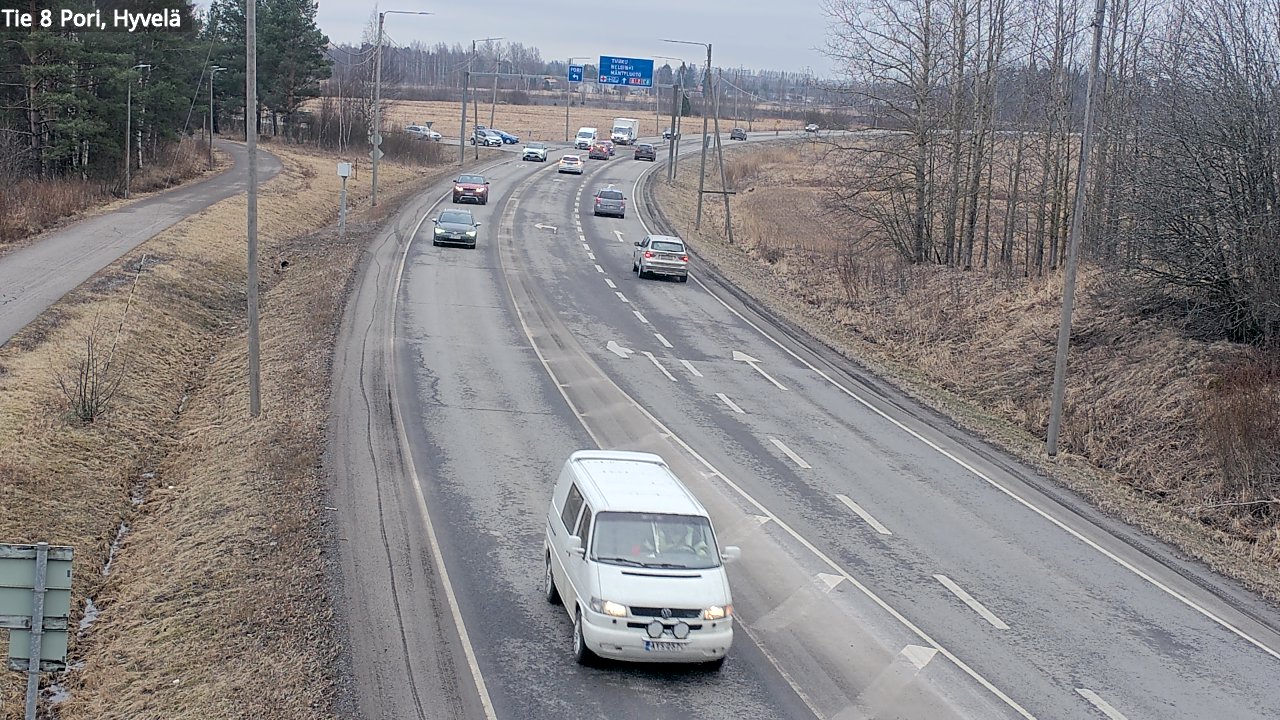 Weather Camera Image Road 8 Pori, Hyvelä, Pori, Satakunta