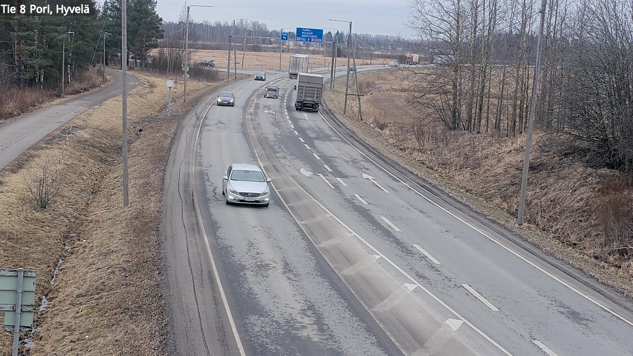 Weather Camera Image Road 8 Pori, Hyvelä, Pori, Satakunta