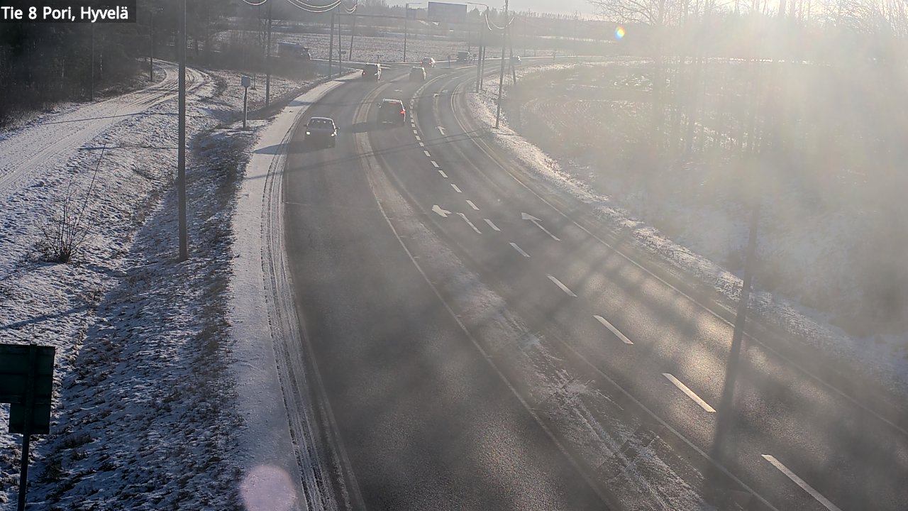 Kelikamerat Kuva Tie 8 Pori, Hyvelä, Pori, Satakunta