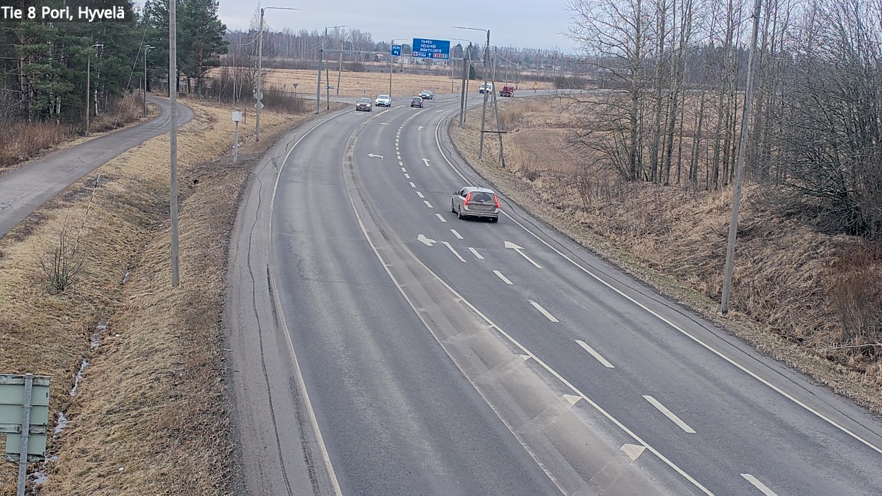 Kelikamerat Kuva Tie 8 Pori, Hyvelä, Pori, Satakunta