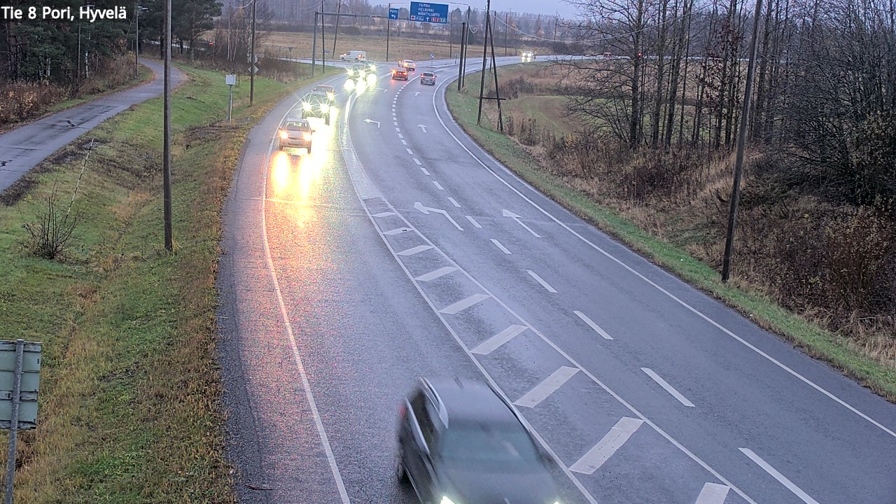 Kelikamerat Kuva Tie 8 Pori, Hyvelä, Pori, Satakunta