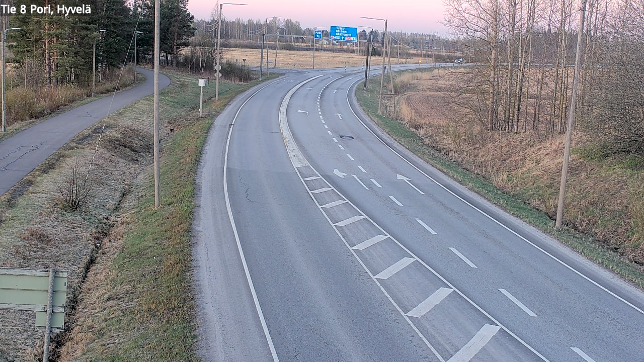 Kelikamerat Kuva Tie 8 Pori, Hyvelä, Pori, Satakunta