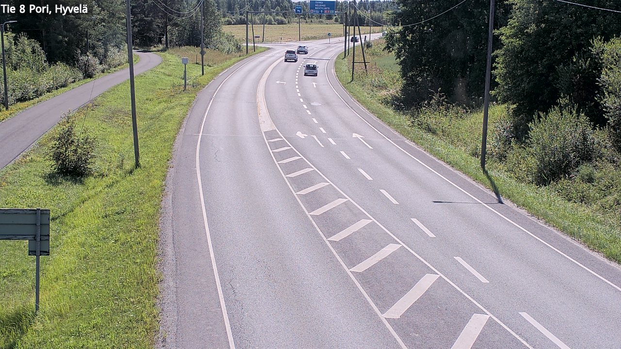 Kelikamerat Kuva Tie 8 Pori, Hyvelä, Pori, Satakunta