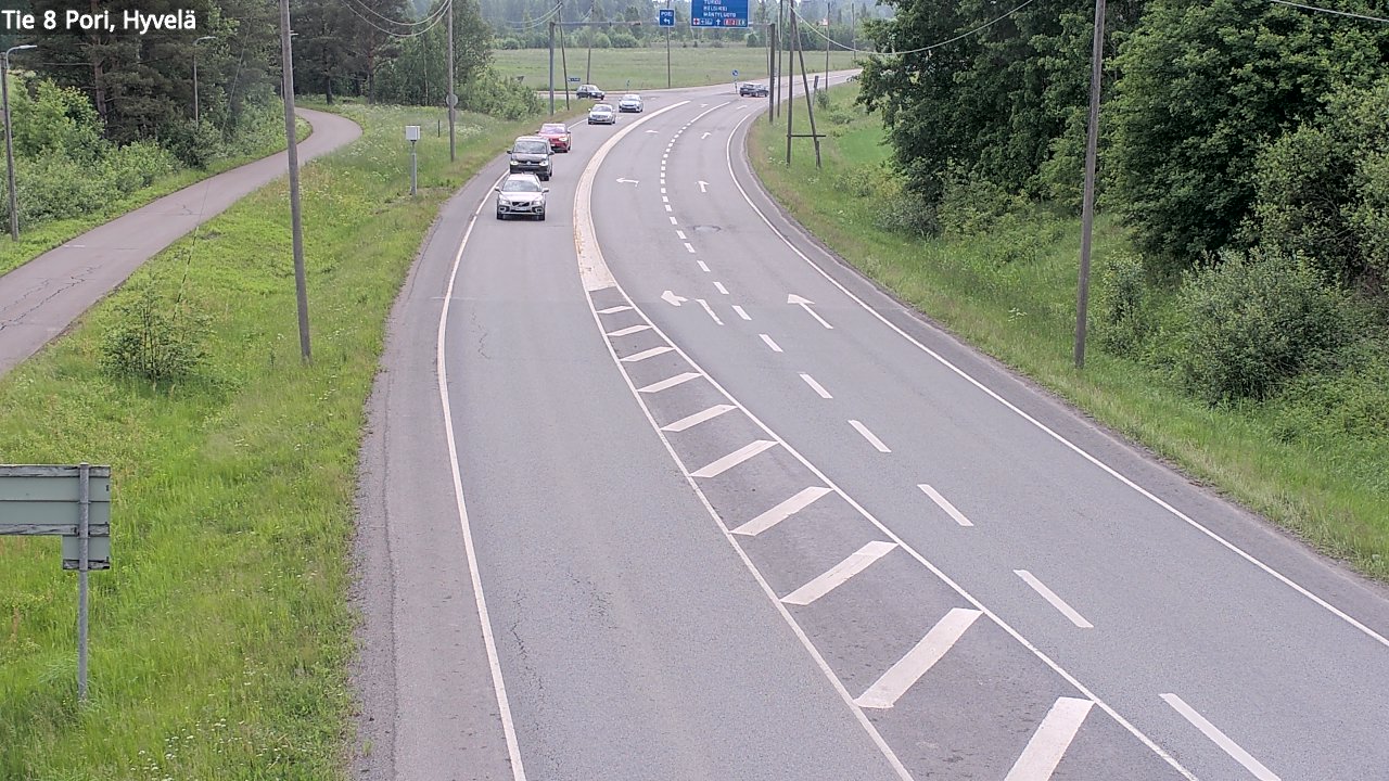 Kelikamerat Kuva Tie 8 Pori, Hyvelä, Pori, Satakunta