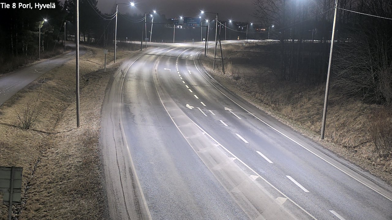 Weather Camera Image Road 8 Pori, Hyvelä, Pori, Satakunta