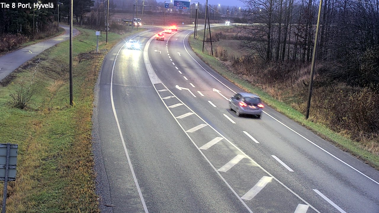 Kelikamerat Kuva Tie 8 Pori, Hyvelä, Pori, Satakunta