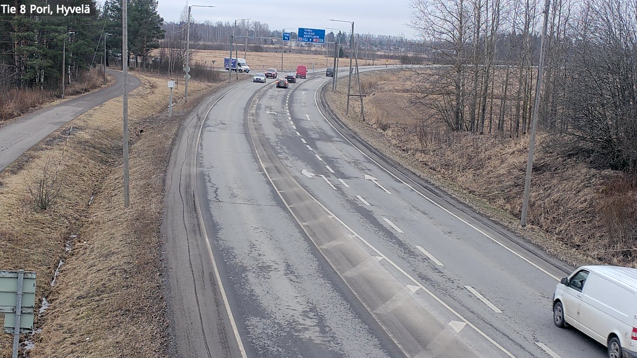 Weather Camera Image Road 8 Pori, Hyvelä, Pori, Satakunta