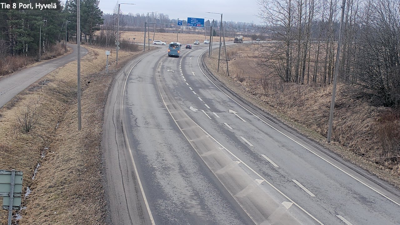 Weather Camera Image Road 8 Pori, Hyvelä, Pori, Satakunta