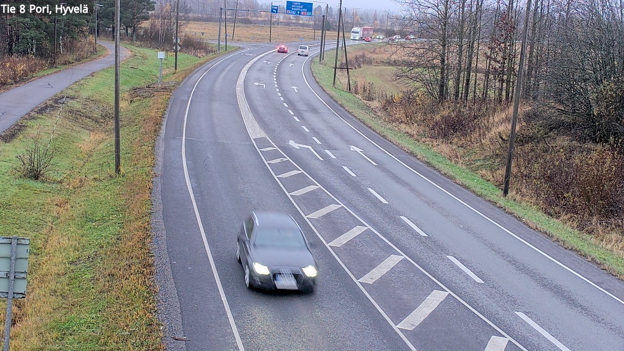 Kelikamerat Kuva Tie 8 Pori, Hyvelä, Pori, Satakunta