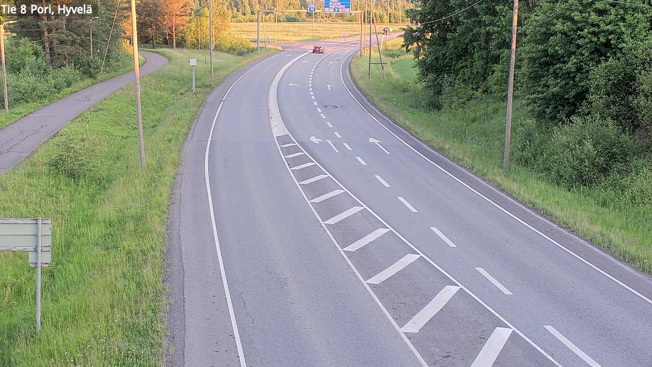 Kelikamerat Kuva Tie 8 Pori, Hyvelä, Pori, Satakunta