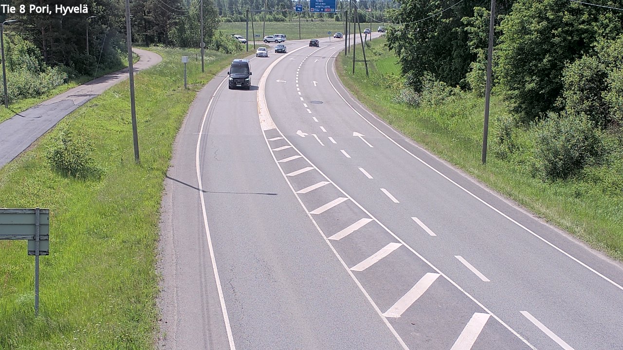 Kelikamerat Kuva Tie 8 Pori, Hyvelä, Pori, Satakunta