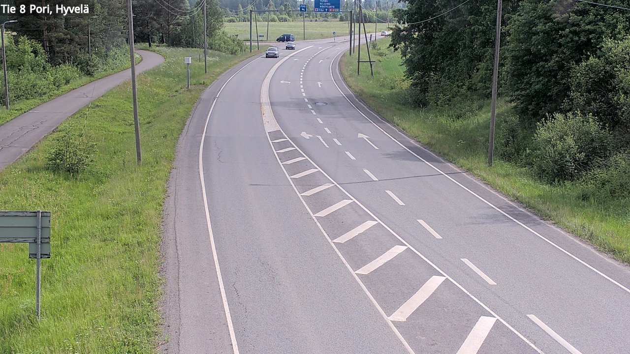 Kelikamerat Kuva Tie 8 Pori, Hyvelä, Pori, Satakunta