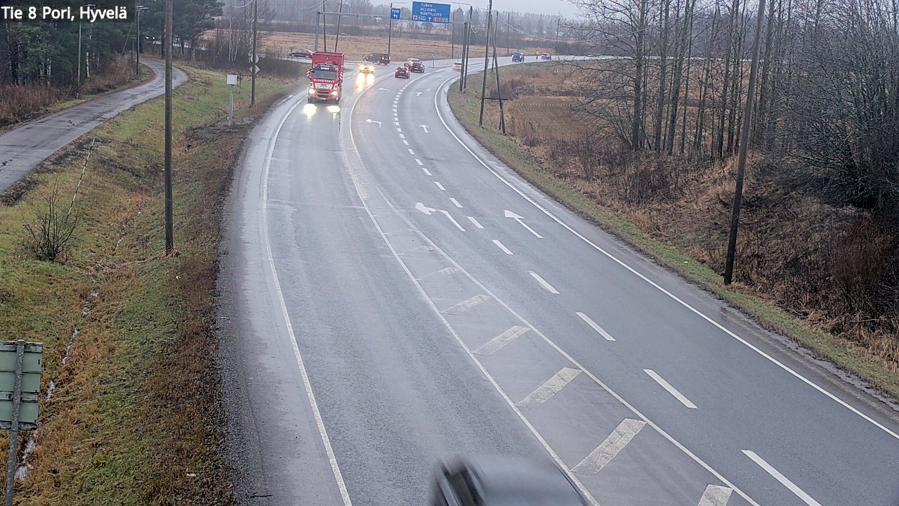 Weather Camera Image Road 8 Pori, Hyvelä, Pori, Satakunta