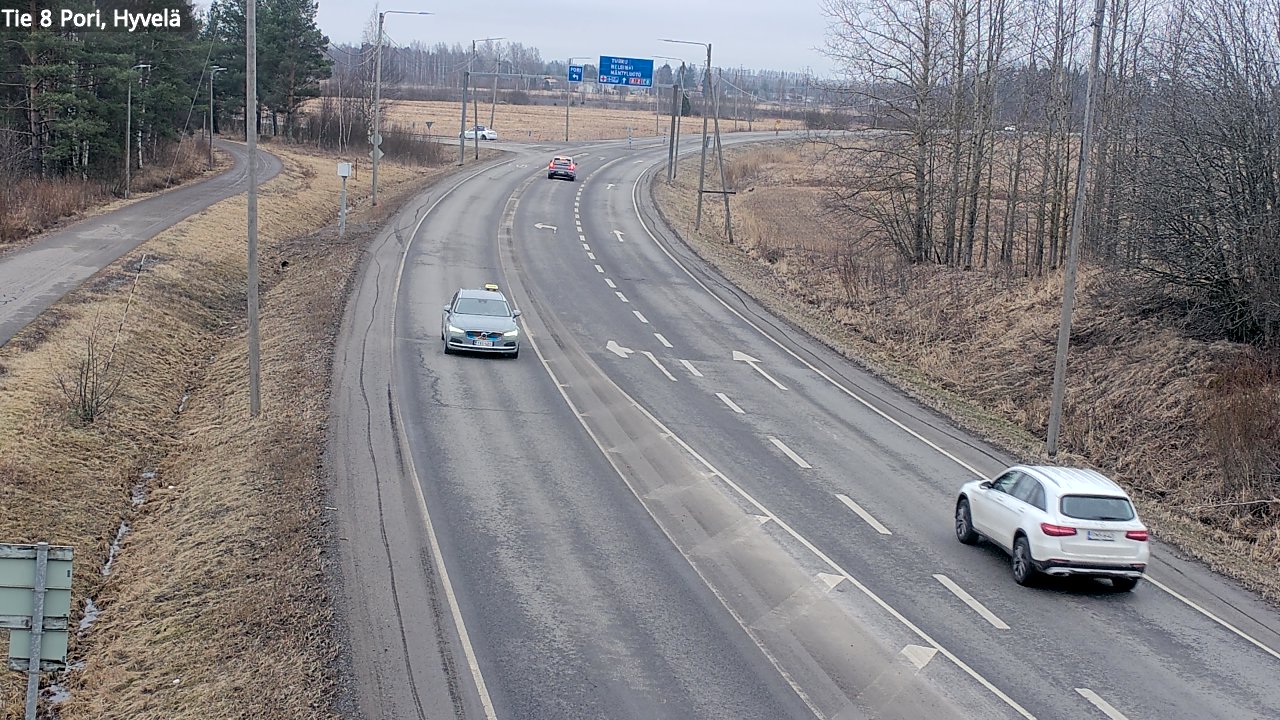 Weather Camera Image Road 8 Pori, Hyvelä, Pori, Satakunta