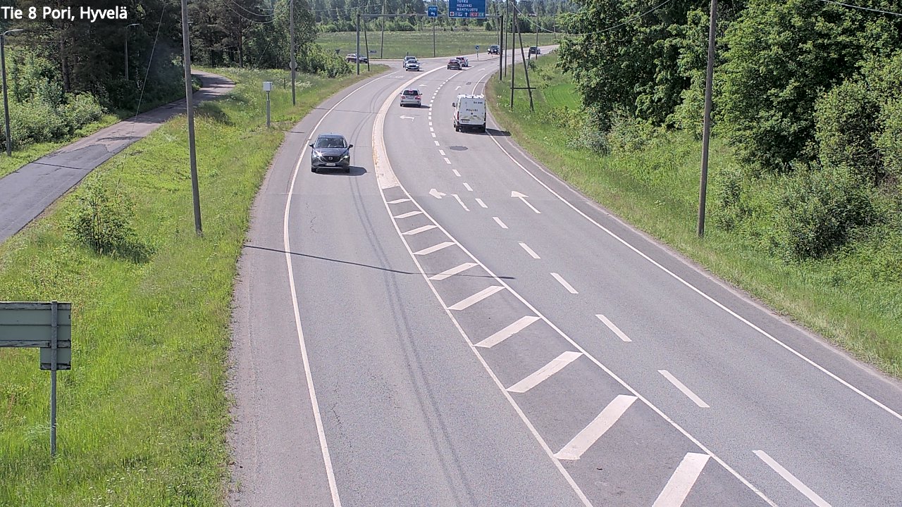 Kelikamerat Kuva Tie 8 Pori, Hyvelä, Pori, Satakunta