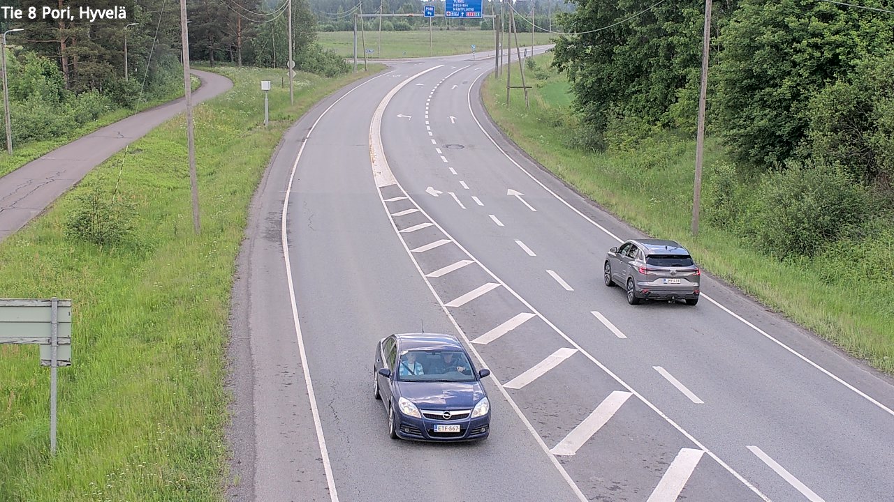Kelikamerat Kuva Tie 8 Pori, Hyvelä, Pori, Satakunta