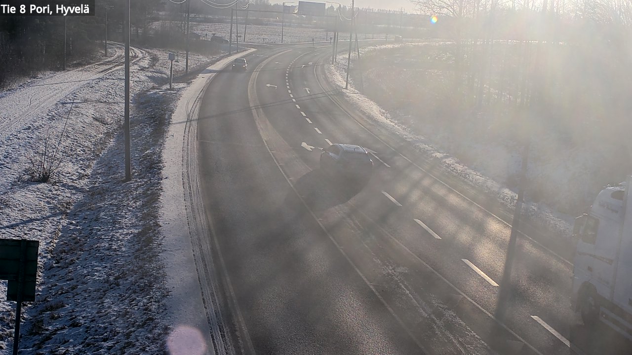 Weather Camera Image Road 8 Pori, Hyvelä, Pori, Satakunta