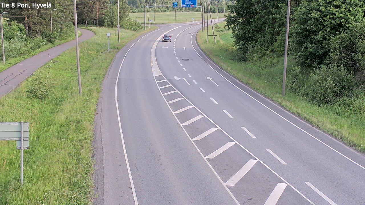 Kelikamerat Kuva Tie 8 Pori, Hyvelä, Pori, Satakunta