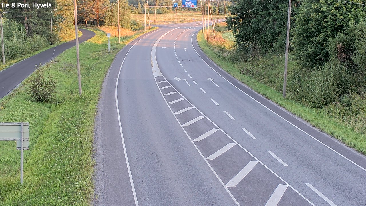 Kelikamerat Kuva Tie 8 Pori, Hyvelä, Pori, Satakunta